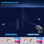 Salange P300 Mini Portable Projector - 4K 8K Video Decoding, 720P HD, Android 11, Wi-Fi, BT 5.1