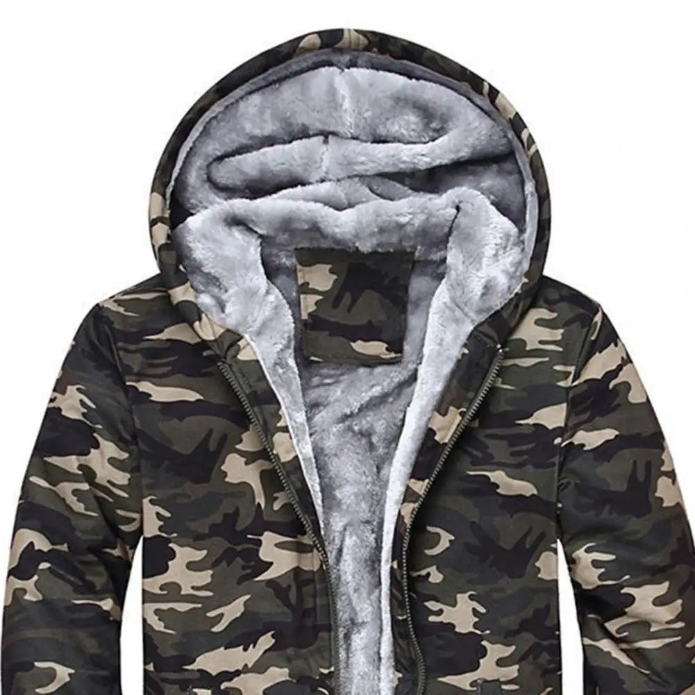 Men’s Camouflage Hooded Winter Coat