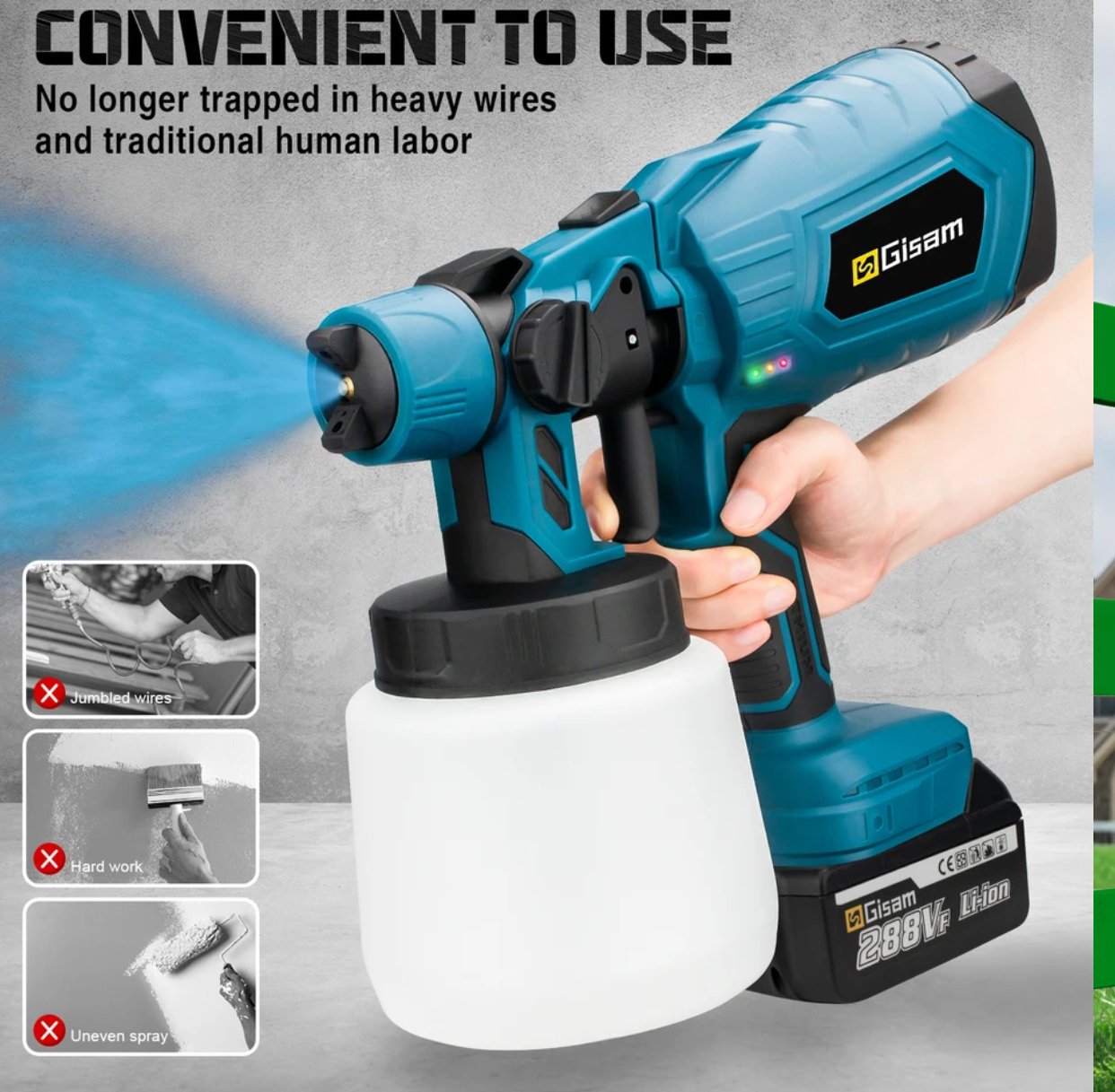 High-Pressure Cordless Paint Sprayer