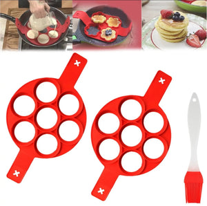 Two-Pack Silicone Pancake Mold