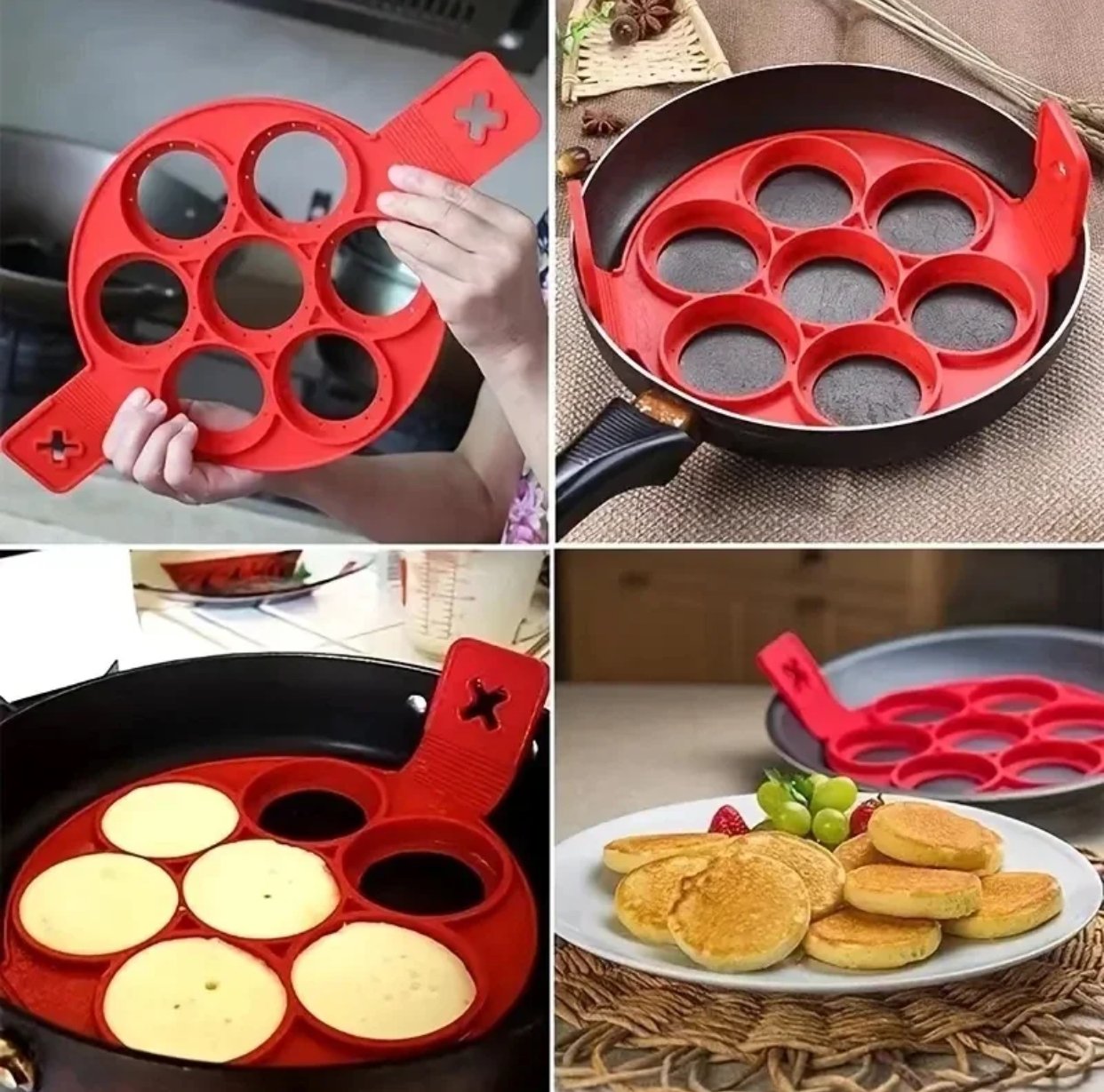 Two-Pack Silicone Pancake Mold