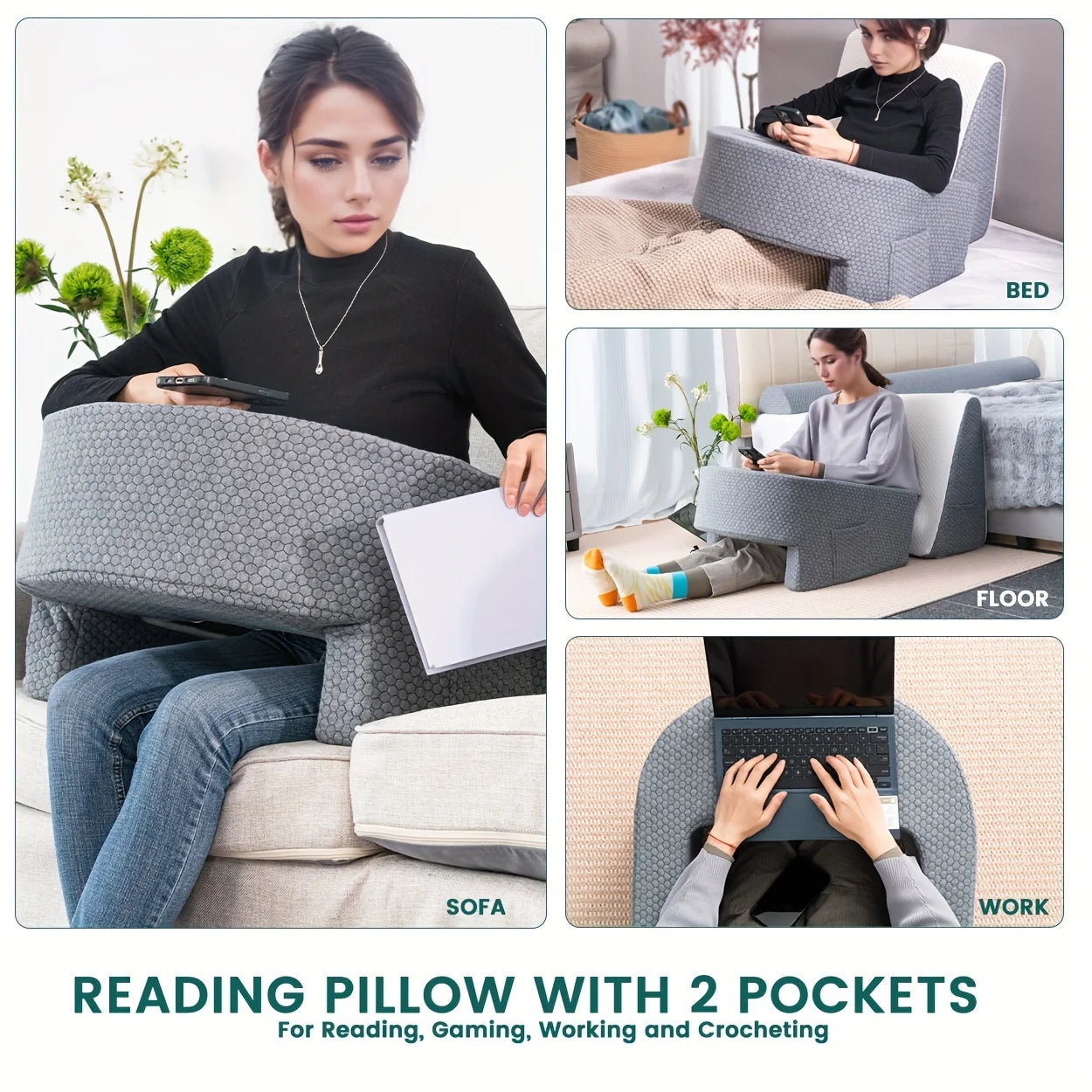 ComfortNest Reading Pillow