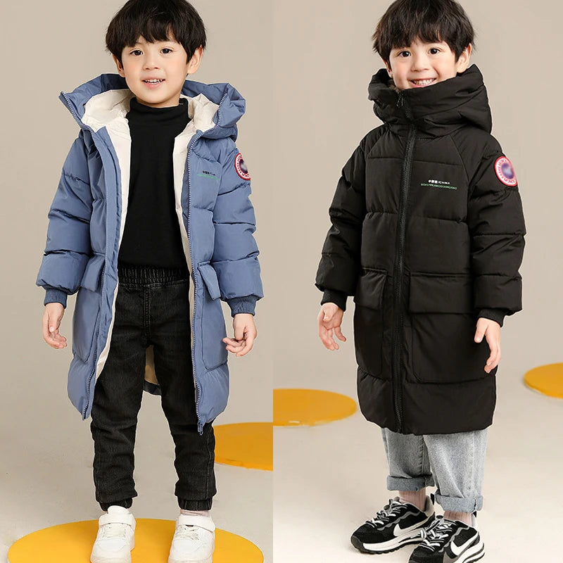 Cozy Winter Hooded Jacket for Boys