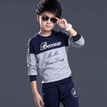 Boys' Casual Letter Print Tracksuit Set