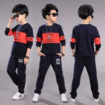 Boys' Casual Letter Print Tracksuit Set