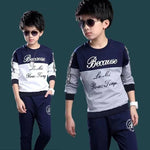 Boys' Casual Letter Print Tracksuit Set