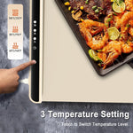 Electric Warming Tray – Foldable Portable Food Heating Mat with Adjustable 3-Level Temperature Control