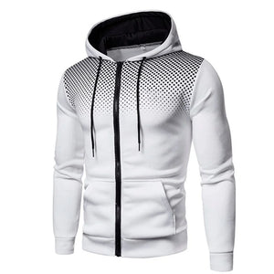 Men’s Polka Dot Zip-Up Hoodie