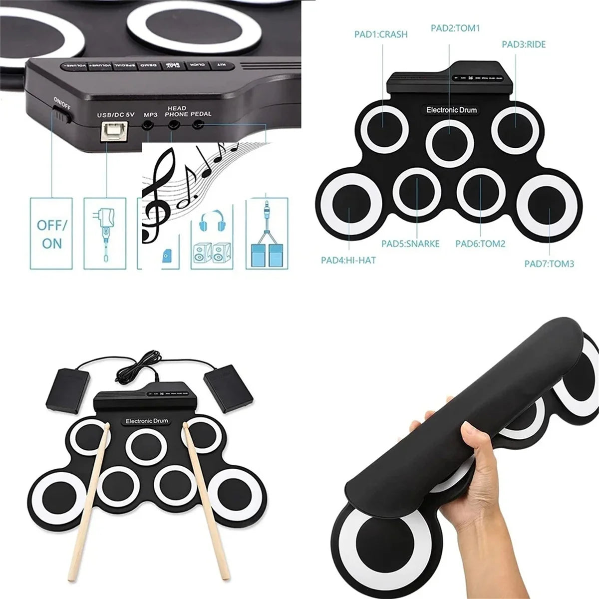 BeatFlex Portable Drum Kit