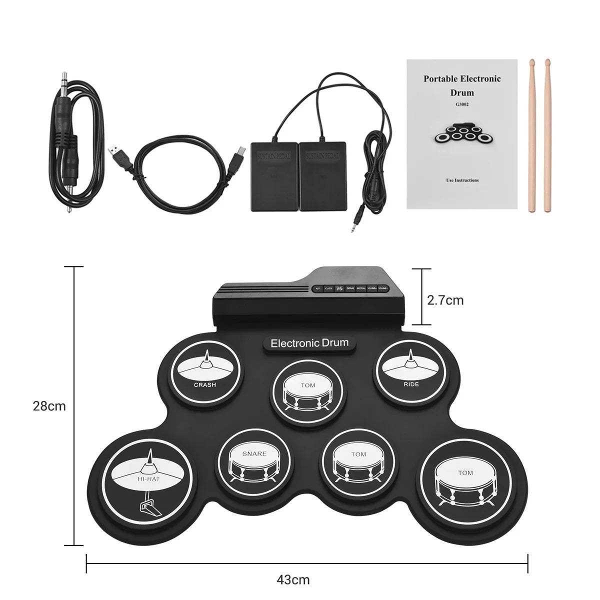 BeatFlex Portable Drum Kit