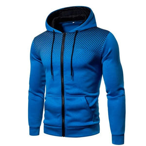 Men’s Polka Dot Zip-Up Hoodie