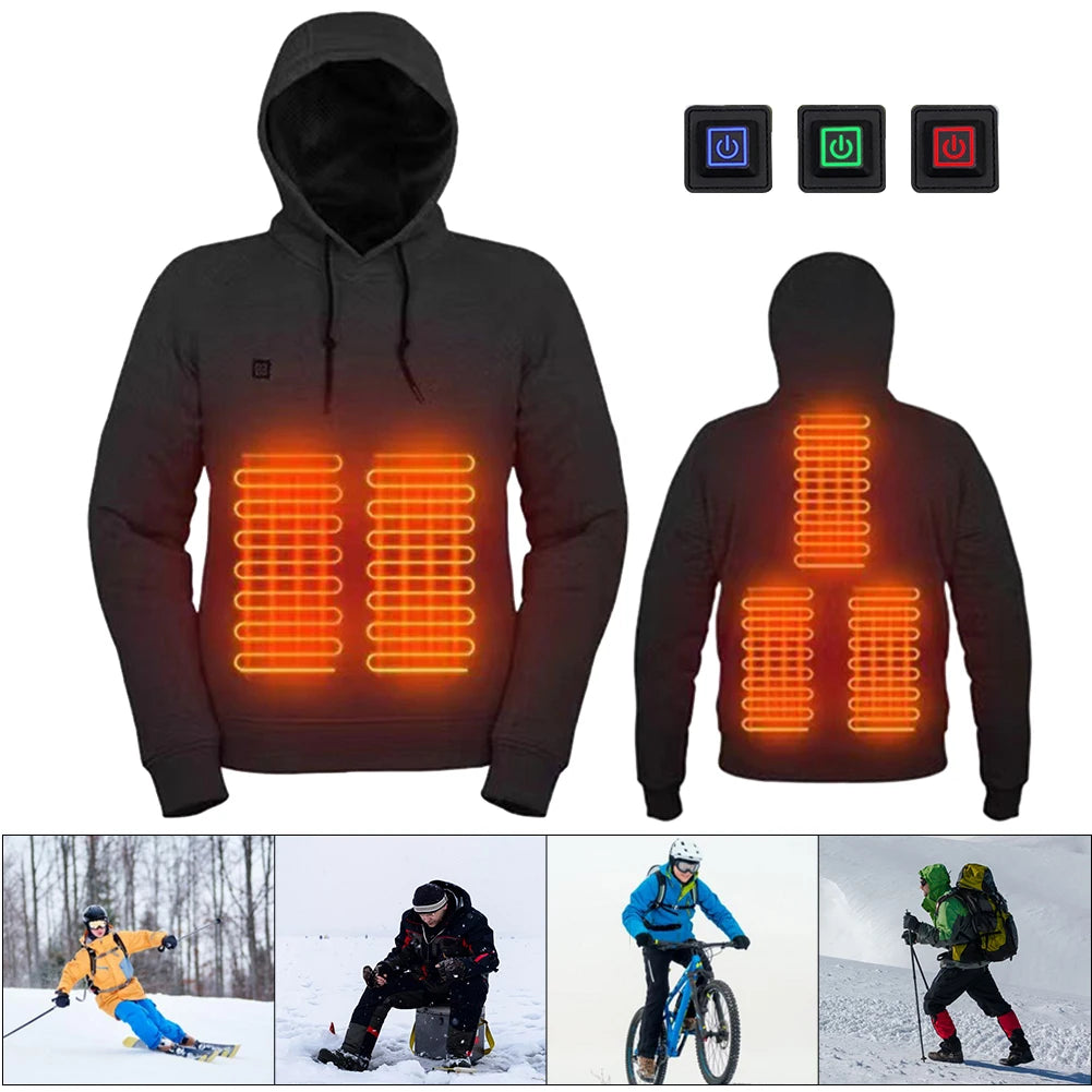 5-Zone USB Heated Jacket – Vintage Gothic Streetwear