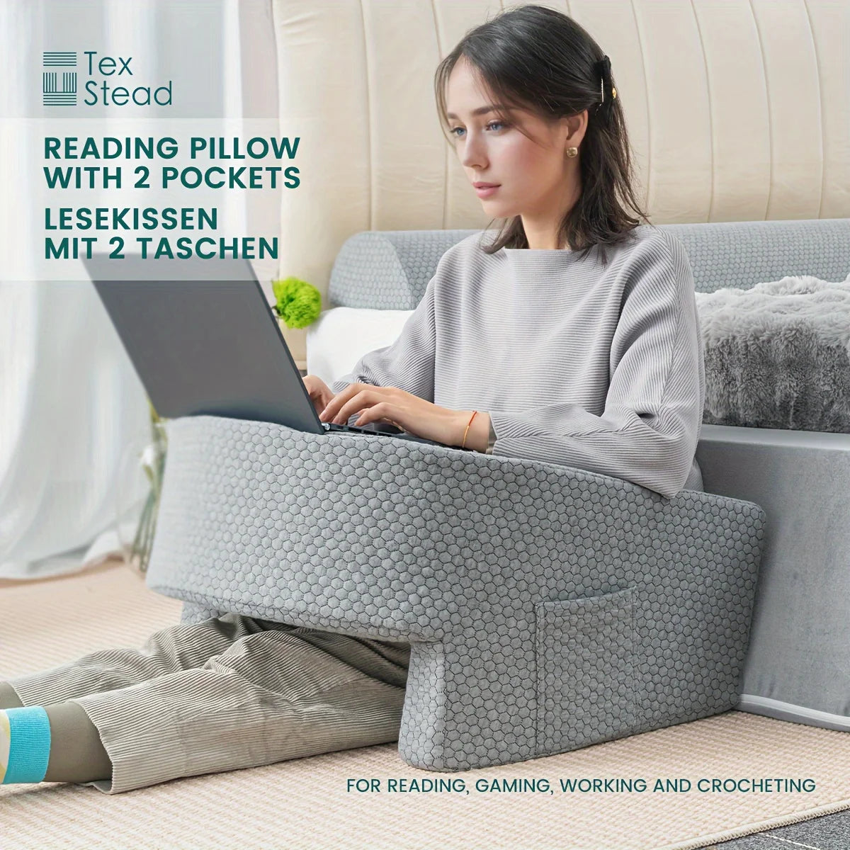 ComfortNest Reading Pillow